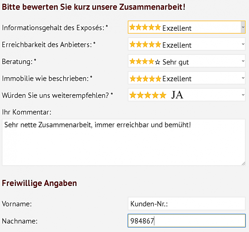 Sehr nett!