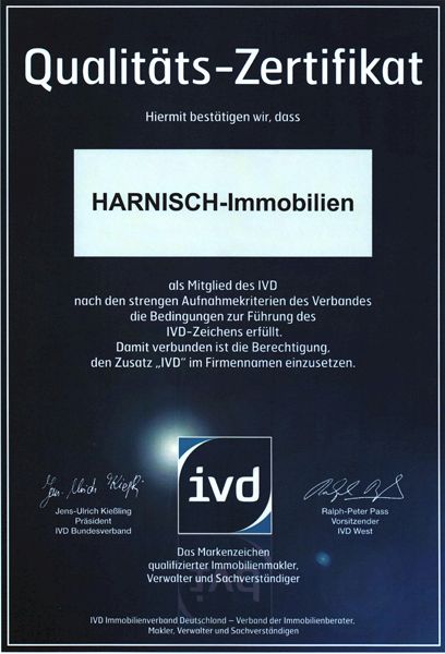 Qualitäts-Zertifikat IVD